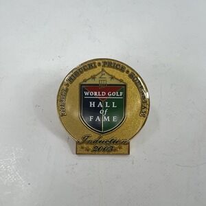 World Golf Hall of Fame Pin Unisex OS Gold Excellent 2003 Induction Sorenstam